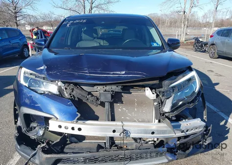 2021 Honda Pilot Awd Ex-L из США, поврежденный, VIN 5FNYF6H54MB019470